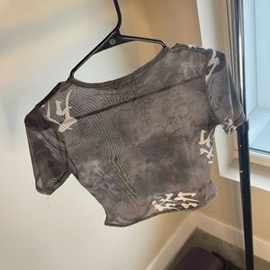 PLT Mesh Crop Top